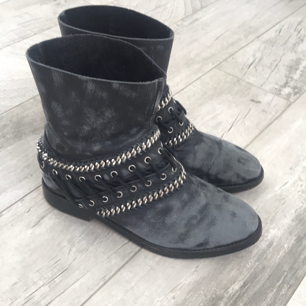 Free people Wanderlove black leather boot